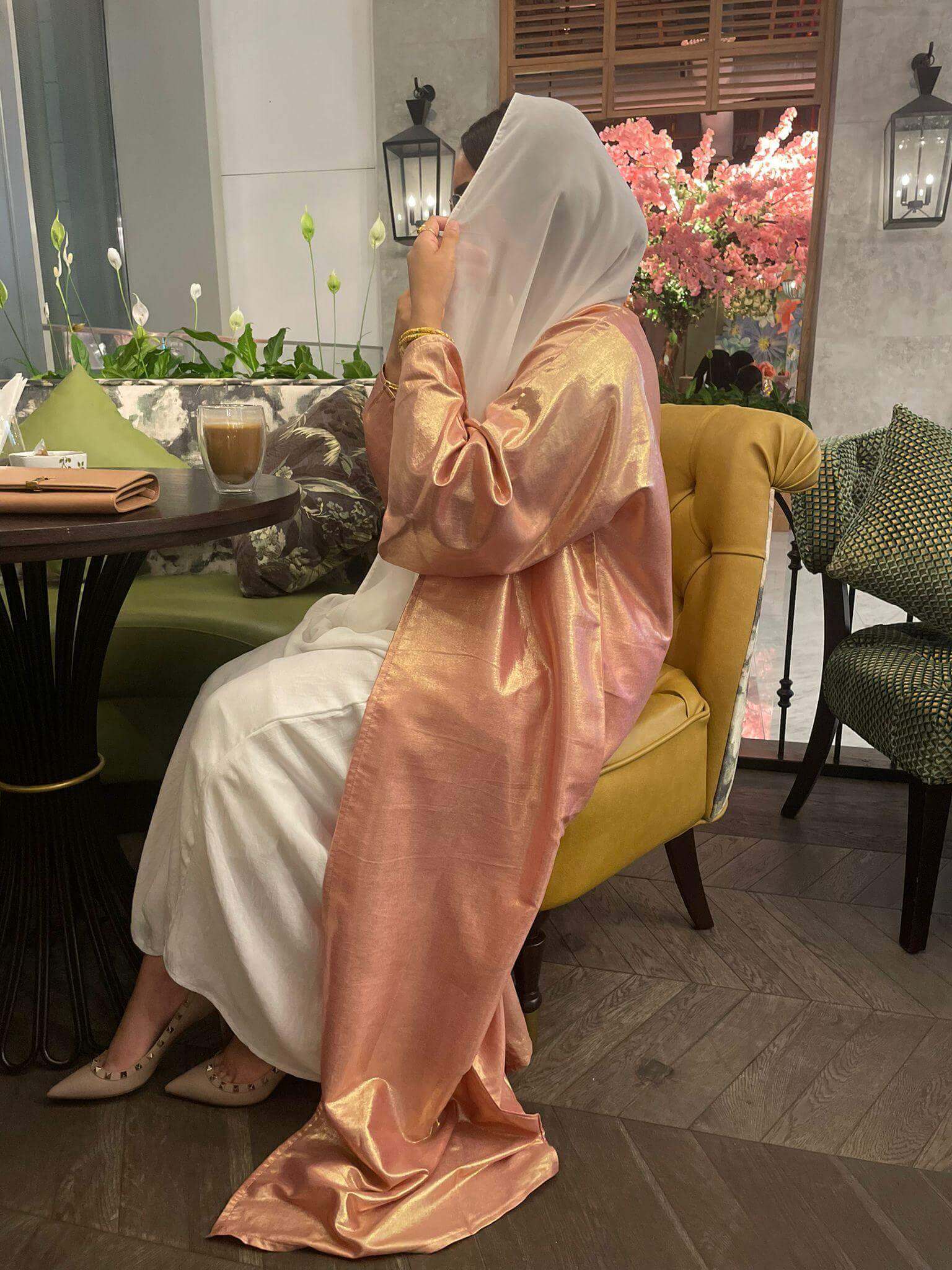 Rose Pink Zahari Abaya