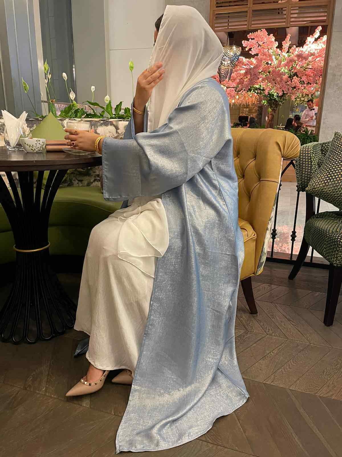 Abaya Powder Blue Zahari